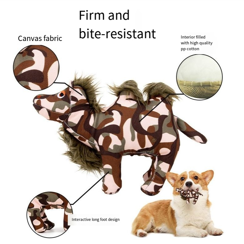 Dog plush toys sound out and interact to relieve boredom bite resistance outdoor hunting training pet dogs