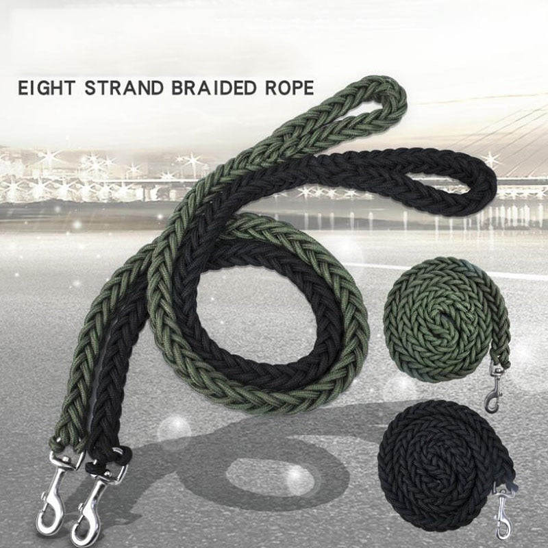 Nylon Dog Harness Leash For Medium Large Dogs Leads Pet Training Running Walking Safety Mountain Climb Big Dog NylonTenacityRope