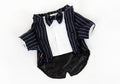 Dog Clothes Pet Shirt Striped Suit Jacket Coat Wedding Tuxedo Suit With Bow Tie Clothing 200