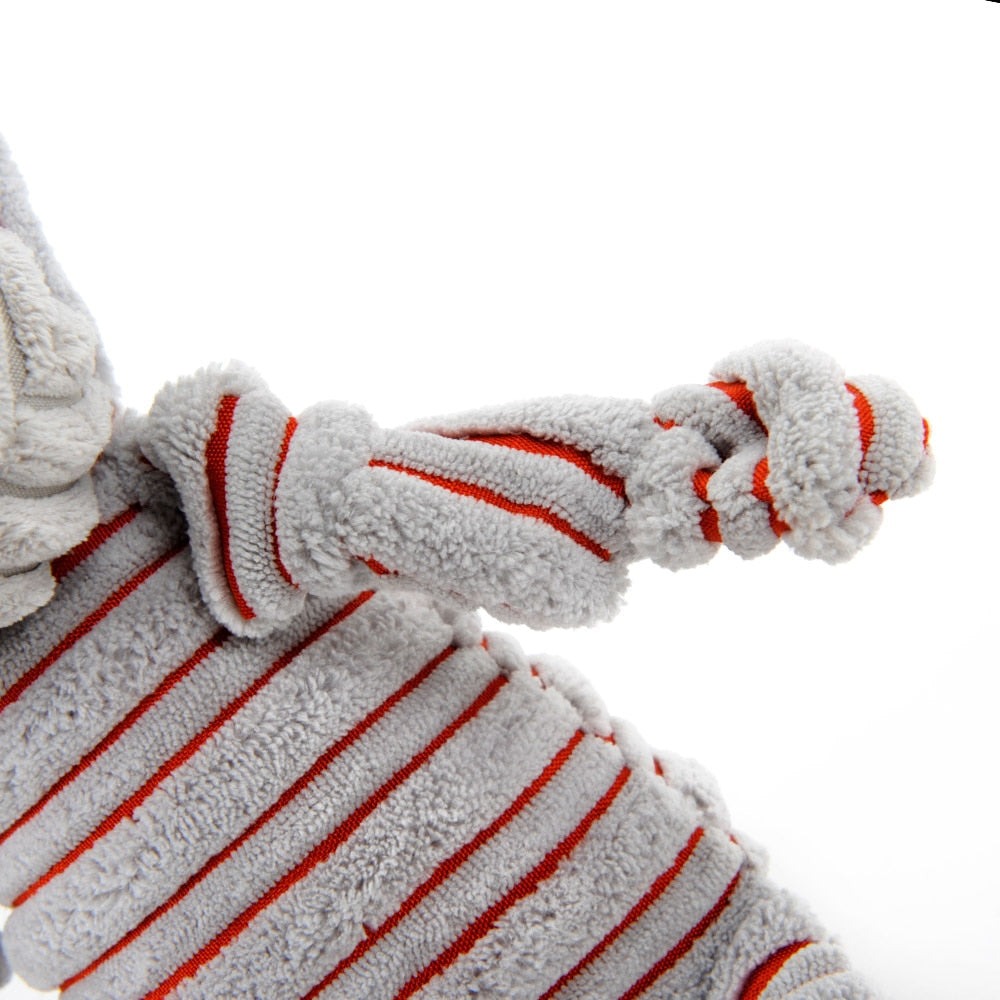 Pet Dogs Little Donkey and Pony Striped Toy Vocal Strong Resistance to Bite Puzzle Molar