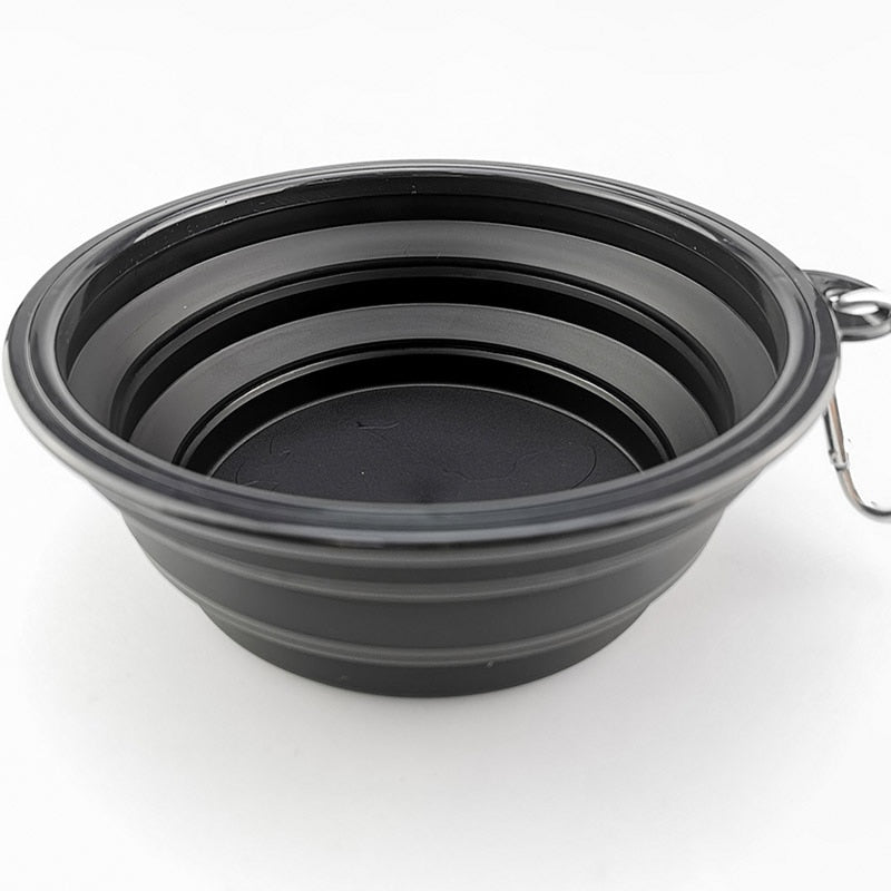 1000ML Pet Bowl Folding Silicone Travel Dog Bowls Walking Portable Water Bowl For Small Medium Dogs Cat Bowls Pet Eating Dishes