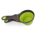 Multifunctional Folding Silicone Dog Bowl Feeder Portable Pet Food Container Measuring Cup Spoon Dogs Feed Storage Tool