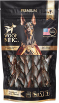Woof Nific Braided Collagen Sticks for Dogs – Natural Beef Chew