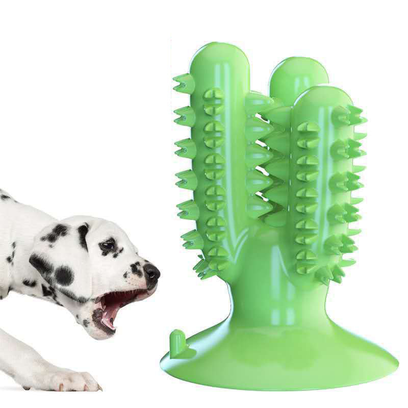 Dog Toothbrush Dog Teeth Cleaning Stick Leaking Device Bite-Resistant Pet Supplies