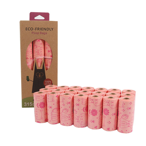 Biodegradable pet garbage bag for dogs to pick up feces