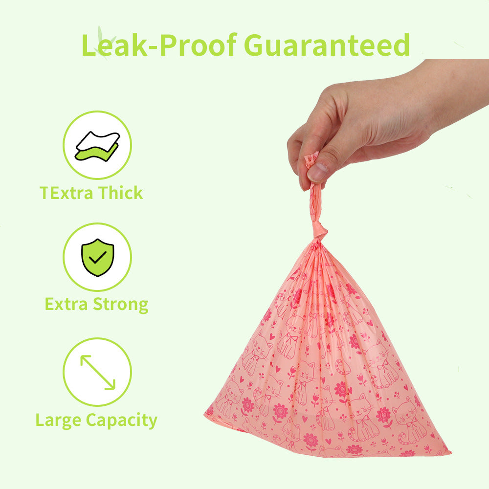 Biodegradable pet garbage bag for dogs to pick up feces