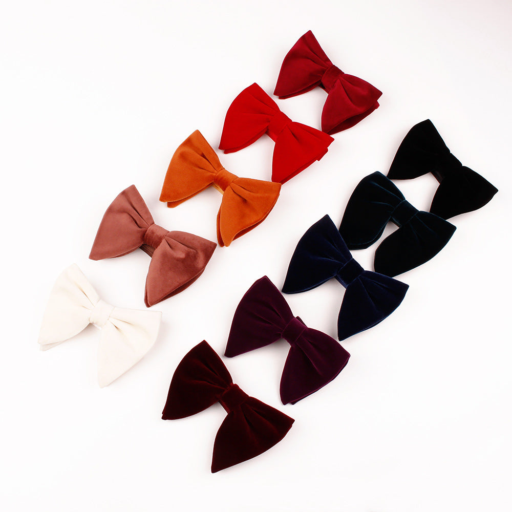 Gold Velvet Bow Tie Bow Tie Female Bow Tie Plush Velvet Bow Tie Gentleman Bow Tie Bow Tie