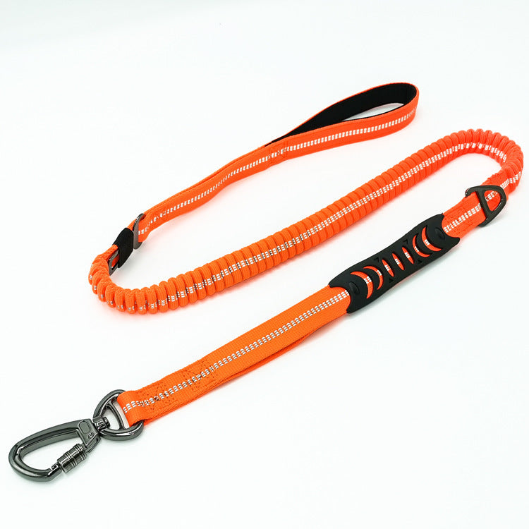 2.5*135CM New Pet Supplies Factory Elastic Dog Leash with Reflective Car Safety Belt for Dogs