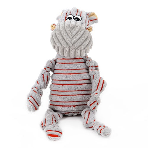 Pet Dogs Little Donkey and Pony Striped Toy Vocal Strong Resistance to Bite Puzzle Molar