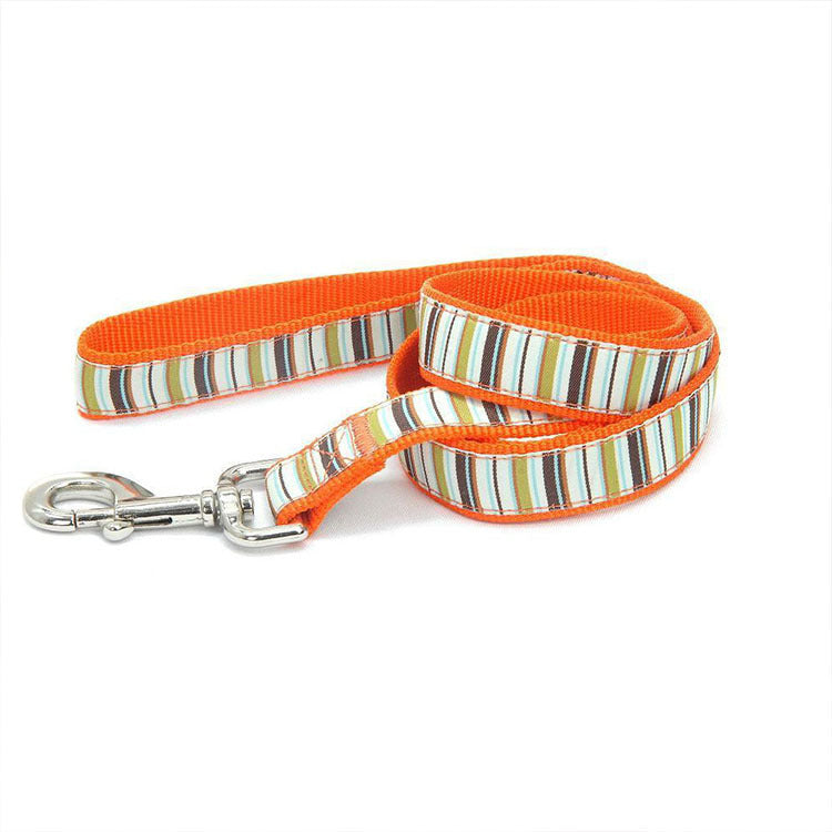 New Pet Supplies Dog Striped Nylon Chest And Back (Including Leash) Cover