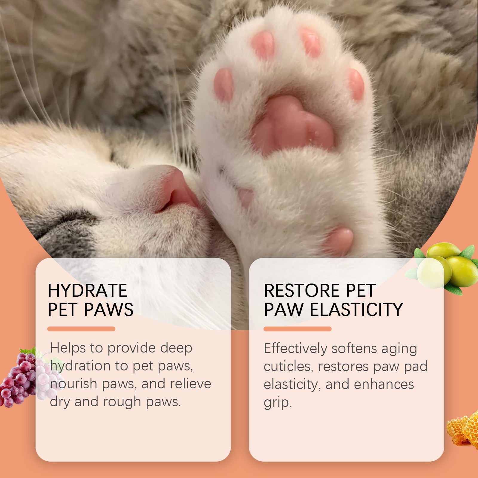 Pet Anti-Crack Paw Care Cream, Pet Paw Moisturizing Care Anti-Crack Soft Foot Paw Care Cream