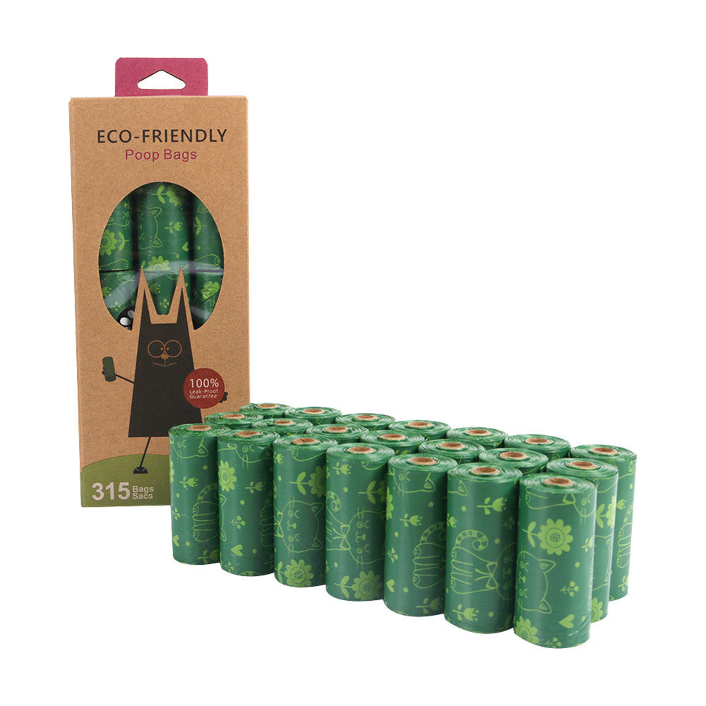 Biodegradable pet garbage bag for dogs to pick up feces