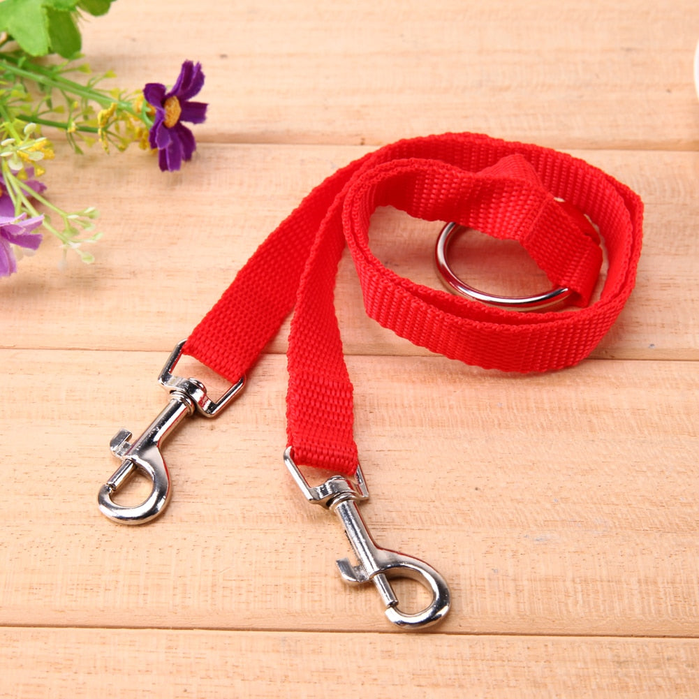 Nylon Pet Dog Coupler Leash Walking Lead Traction Rope for Two Dogs Collar Leading Puppy Leashes Dog Cats Supplies