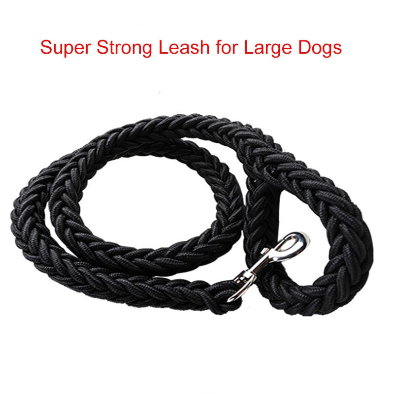 Nylon Dog Harness Leash For Medium Large Dogs Leads Pet Training Running Walking Safety Mountain Climb Big Dog NylonTenacityRope
